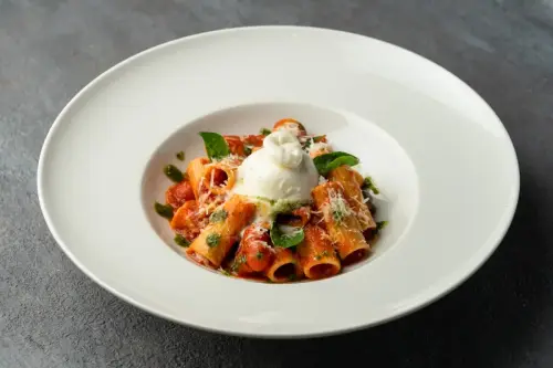 Rigatoni Basilico Burrata Pasta Samui 6